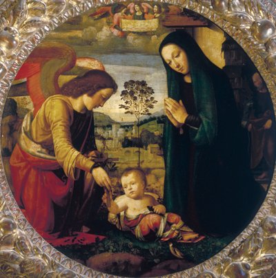 Heilige Familie door Mariotto Albertinelli