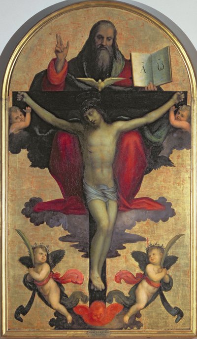 De Heilige Drie-eenheid door Mariotto Albertinelli