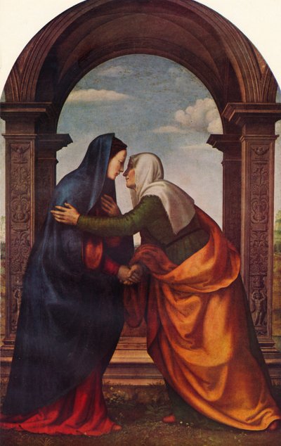 De Visitatie, 1503, 1938 door Mariotto di Bigio di Bindo Albertinelli