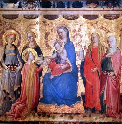Het Mystieke Huwelijk van St. Catharina door Mariotto di Cristofano