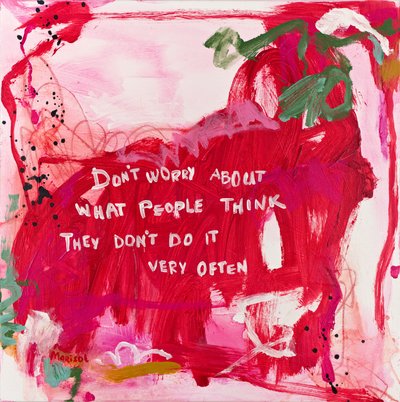 Pittige abstracte quote door Marisol Evora