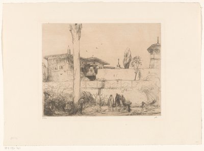 Bachi-Seraï Paleis op de Krim door Marius Bauer (signed by artist)