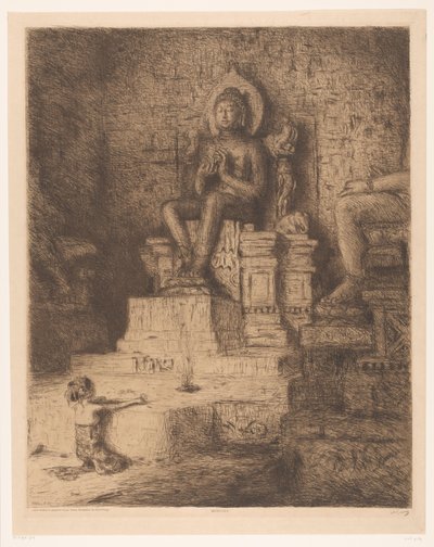 Mendoet door Marius Bauer (signed by artist)