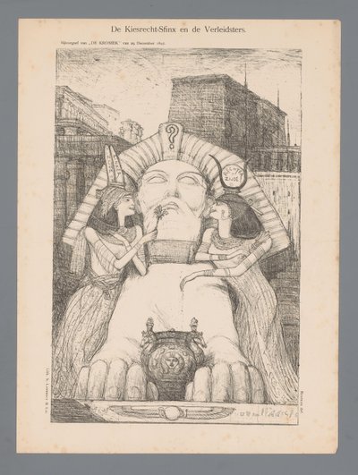 De Kiesrecht-Sfinx en de Verleidsters door Marius Bauer