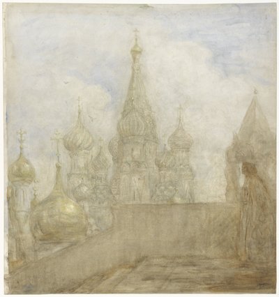 De St. Basiliuskathedraal te Moskou door Marius Bauer