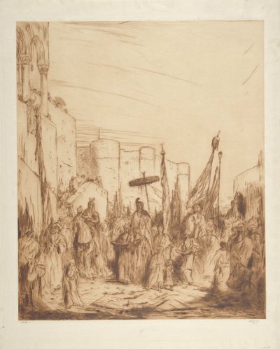 Een feestdag in Cairo door Marius Bauer