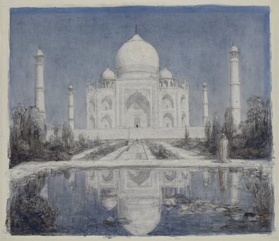 Taj Mahal bij maanlicht door Marius Bauer