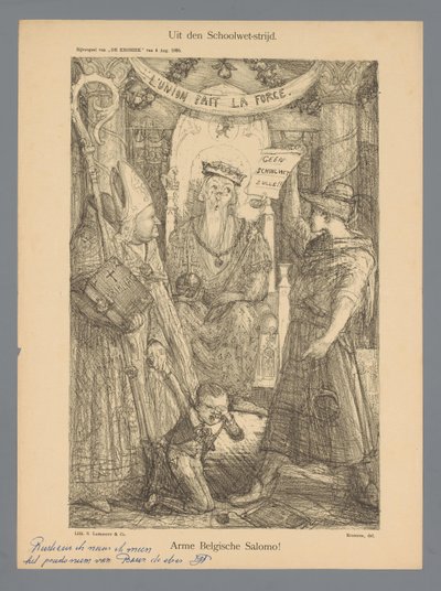 Uit den Schoolwet-strijd door Marius Bauer