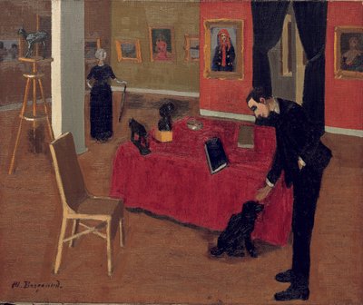 La Galerie Vallotton, 1914 door Marius Borgeaud