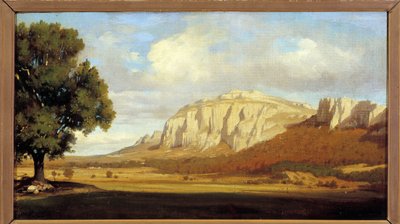 Uitzicht op het Sainte Baume-massief door Marius Engaliere