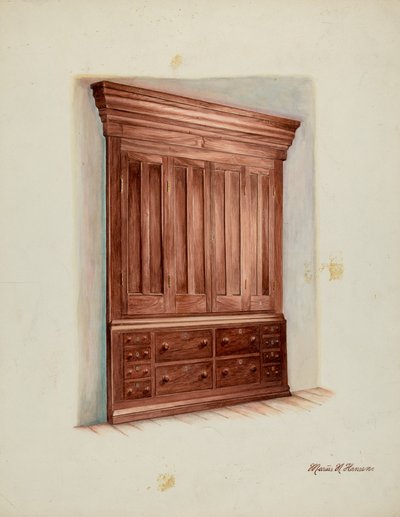 Ingebouwde kast door Marius Hansen