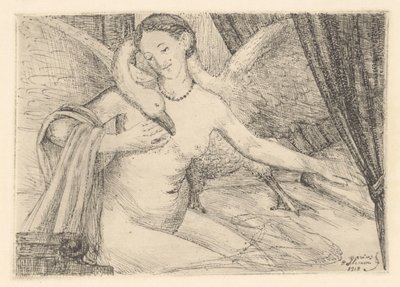 Leda en de zwaan door Marius Holleman