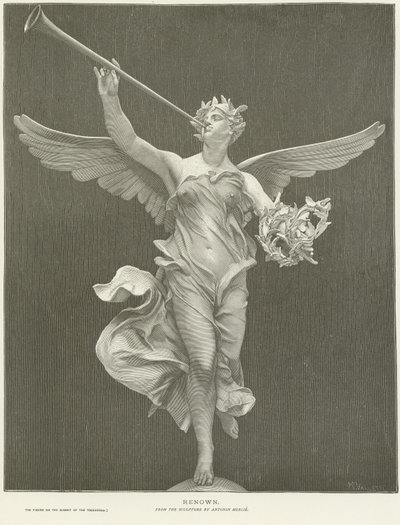 Allegorie van Roem door Marius Jean Antonin Mercie