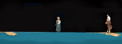 Night Lives Scene 2, 2016 door Marjorie Weiss