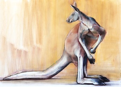 Grote Rode (Kangoeroe), 2014 door Mark Adlington