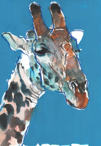 Bull Masai Giraffe, 2018 door Mark Adlington
