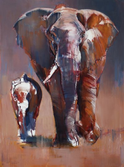 Moeder en Kalf, 2018 door Mark Adlington