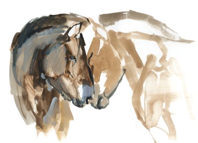 Neus aan neus (Przewalski), 2013 door Mark Adlington