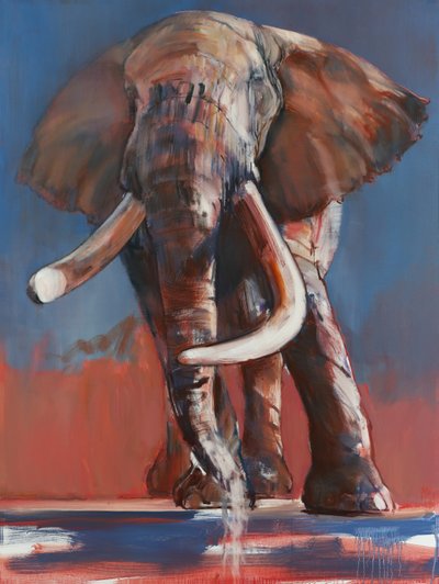One Ton drinkend, 2018 door Mark Adlington