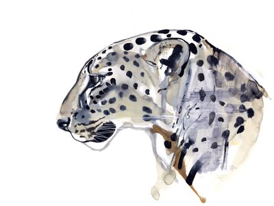 Profiel (Arabische luipaard), 2008 door Mark Adlington
