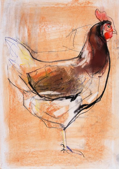 Staande Hen, 1998 door Mark Adlington