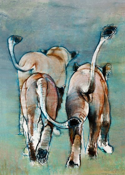 Drie staarten, 2019 door Mark Adlington