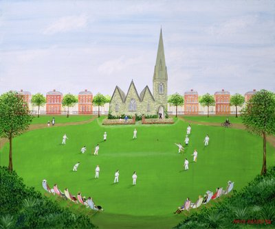 Cricket op Blackheath door Mark Baring