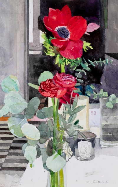 Klaprozen (aquarel) door Mark Entwisle