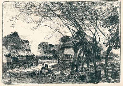 Achter de Boerderij, 19e eeuw door Mark Fisher