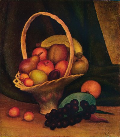 Mand met fruit door Mark Gertler