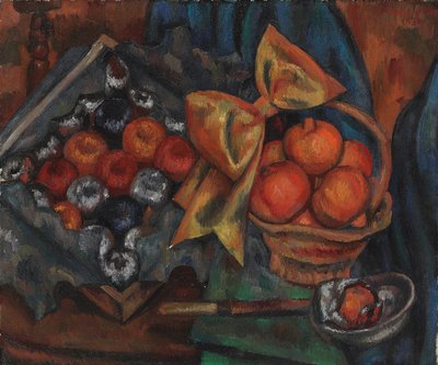 Stilleven met Granaatappels en Fruit door Mark Gertler