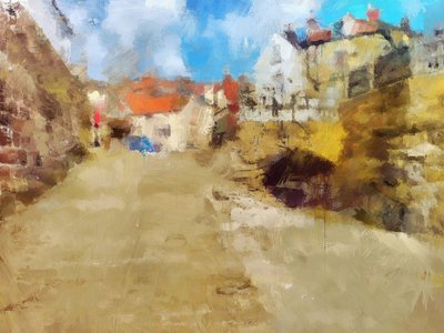 robin hoods bay yorkshire door Mark Gordon