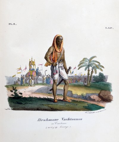 Brahmaan hofdienaar, 1828 door Marlet et Cie