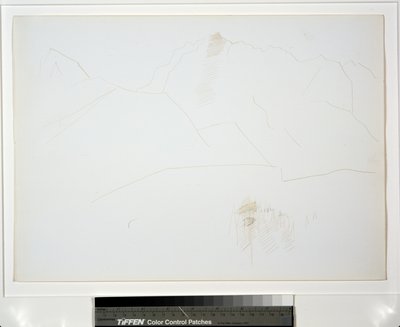 Berglandschap met Boomgroep door Marsden Hartley
