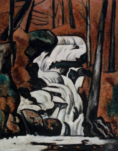 Smelt Brook Falls door Marsden Hartley
