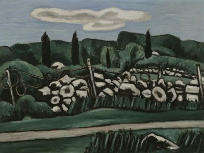 De laatste stenen muren, Dogtown, c.1936-37 door Marsden Hartley