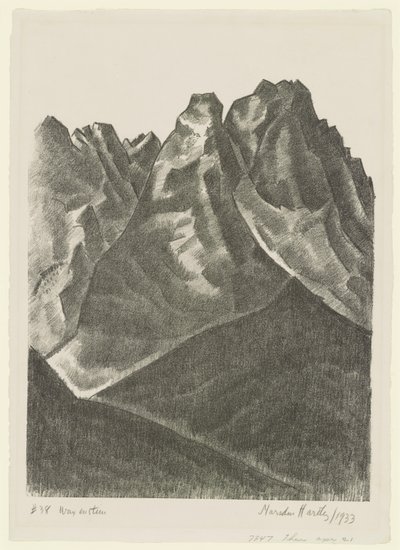 Waxenstein door Marsden Hartley
