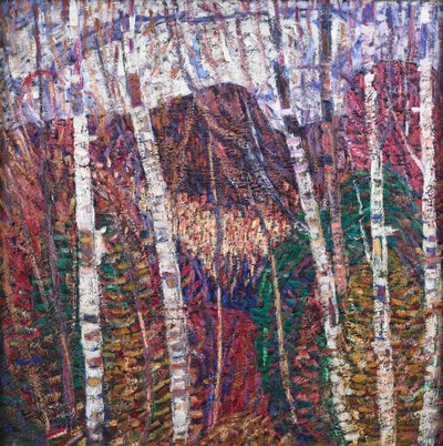 Witte Berken door Marsden Hartley