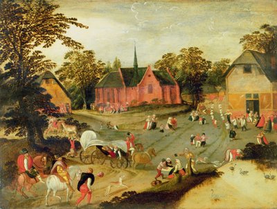 Onbekend Schilderij door Marten van Cleve