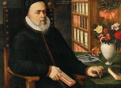 Portret van een geleerde Carolus Clusius 1526-1609 door Marten van Valckenborch