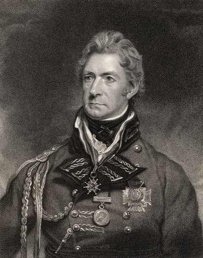 Sir Thomas Munro, 1e Baronet, gegraveerd door Henry Hoppner Meyer, uit 