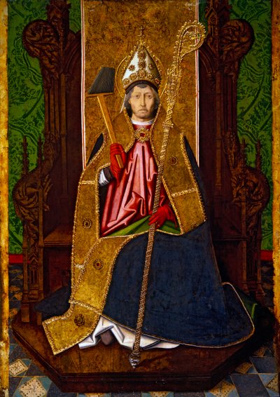 Sint Blasius op de troon, ca. 1480 door Martín Bernat