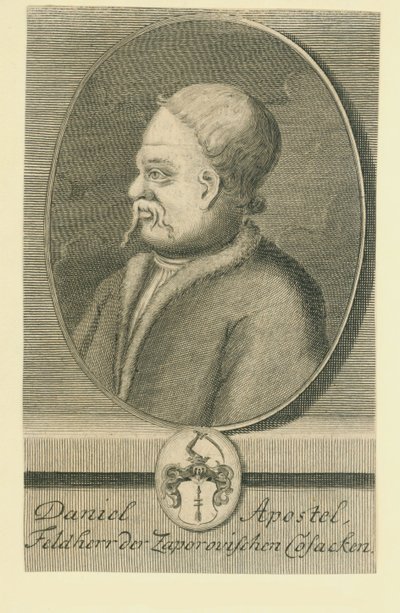 Hetman Danylo Apostol 1654-1734 door Martin Bernigeroth
