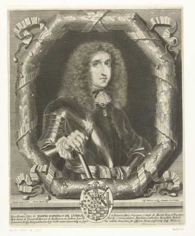 Portret van Johannes Dominicus van Zuniga en Fonseca door Martin Bouche