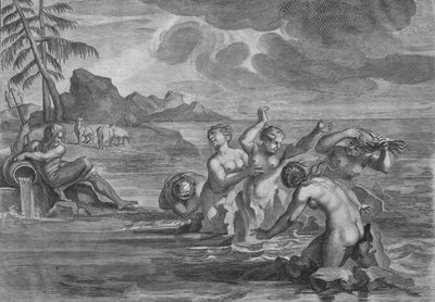 De Cerastae veranderd in stieren, & de Propoetides in rotsen, ca. 1683 door Martin Bouche