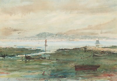 Middag Laagwater: Broughty vanaf Tayport door Martin  Anderson