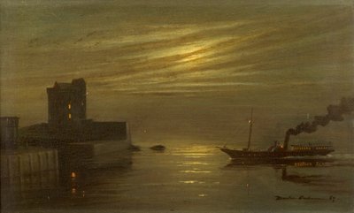 Broughty Castle - Maanlichtscène door Martin  Anderson