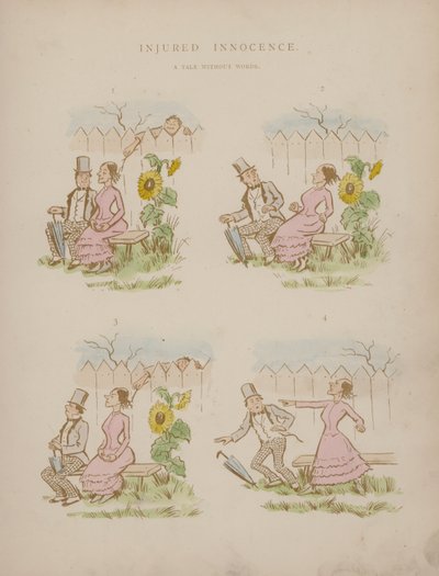 Pagina uit de Humours of Cynicus (gekleurde gravure) door Martin  Anderson