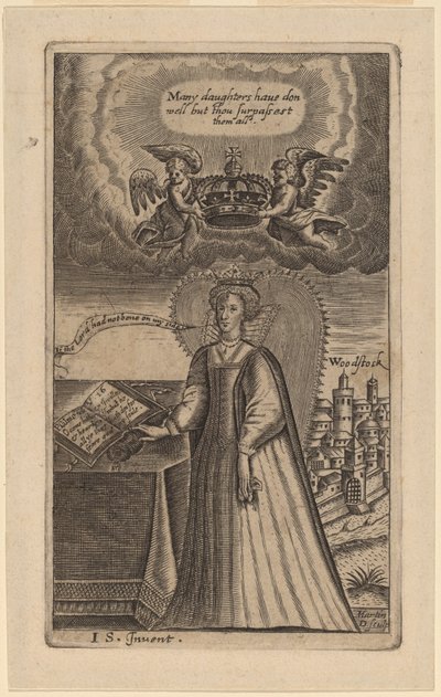 Koningin Elizabeth door Martin Droeshout