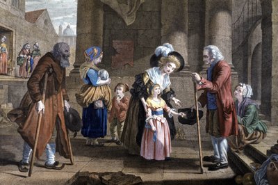 Les in Menselijkheid. Opvoeding van een jong meisje, ca. 1790 door Martin Drölling